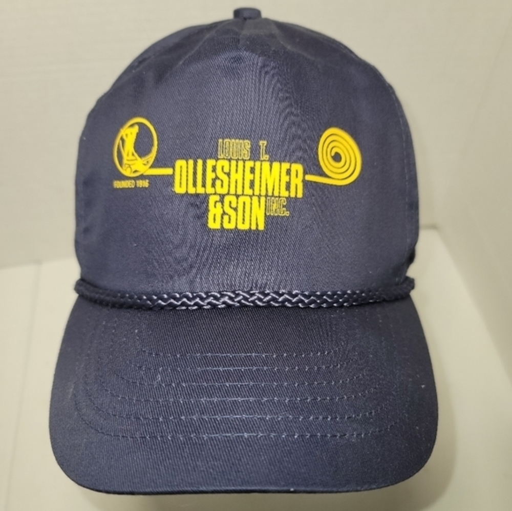 Vintage Louis T. Ollesheimer & Son Inc.‎ Snapback Rope Hat Navy Four Seasons.